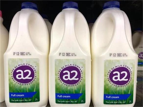 A2 Milk业绩大幅下滑 股价单日放量下挫逾一成