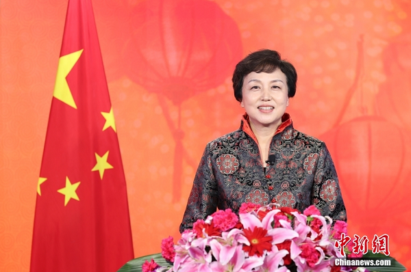 中国国务院侨务办公室主任发表新春贺词