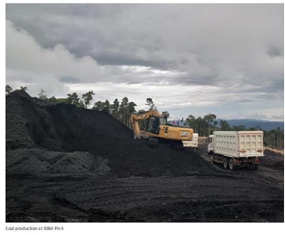 Cokal(CKA) 印尼BBM矿场即将产生首批煤炭销售收入