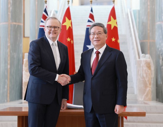 李强同澳大利亚总理阿尔巴尼斯举行第九轮中澳总理年度会晤