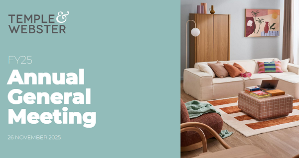 【异动股】在线家具零售商Temple & Webster(ASX:TPW)业绩增长意外放缓 股价大幅跳水 