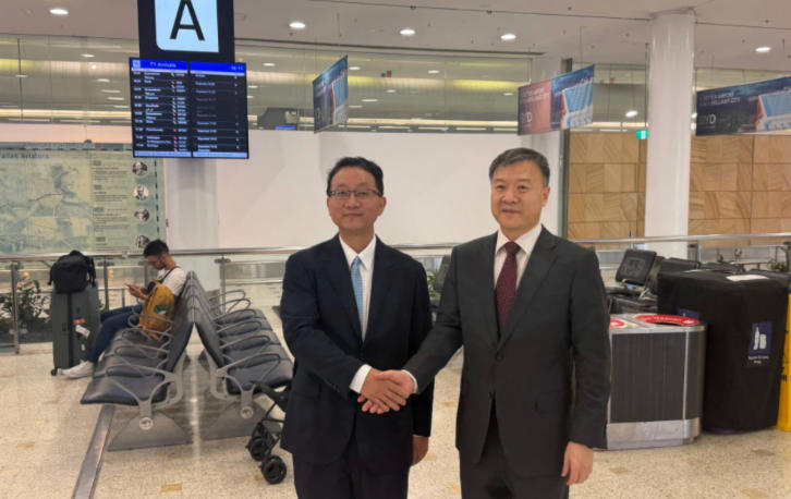 中国新任驻澳大利亚大使刘劲松抵澳履新 呼吁中澳尊重彼此核心利益扩大互利共赢